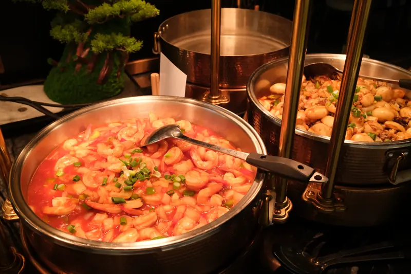 Crevettes en marmite